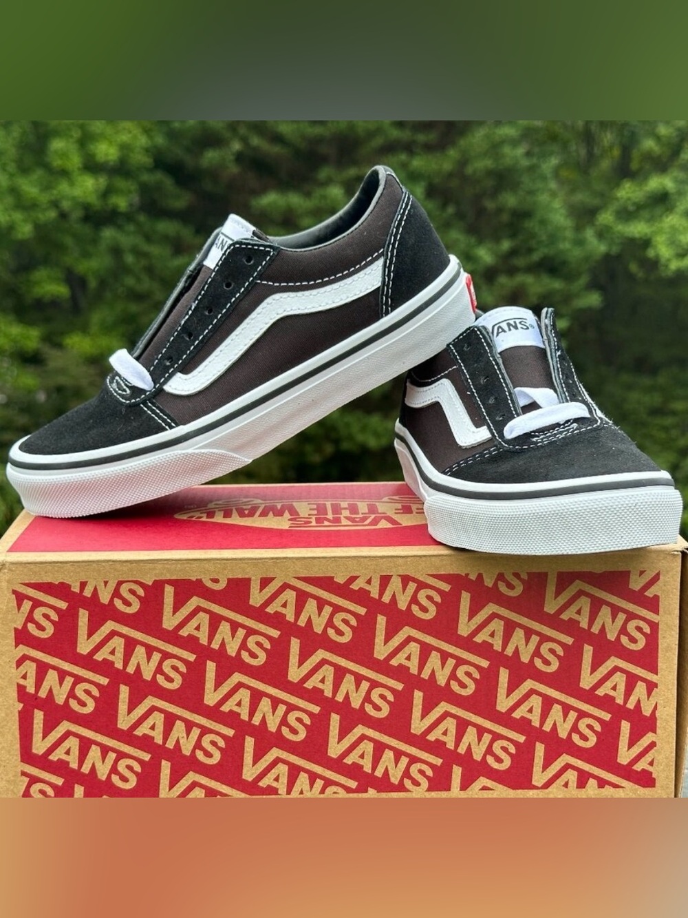 Vans Ward Unisex Casual Everyday Lifestyle Sneakers Canvas Size Youth GS 1Y